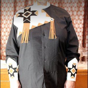 Barbara Shara Western Shirt Medium M